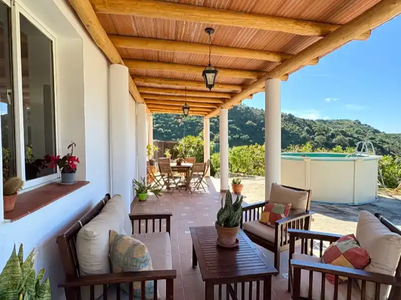 Terraza de Finca rústica en venta en Altos de Estepona