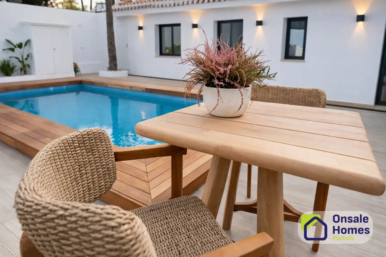 Terraza de Casa o chalet en venta en Marbella con Aire acondicionado, Jardín privado y Terraza