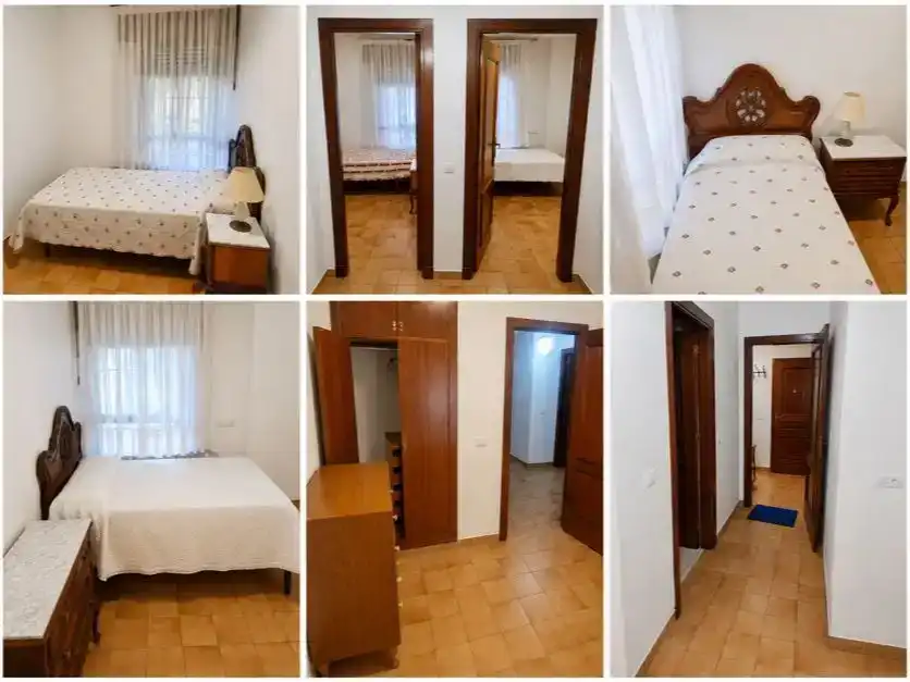 Schlafzimmer von Wohnung zur Miete in Málaga mit Privatgarten und Schwimmbad