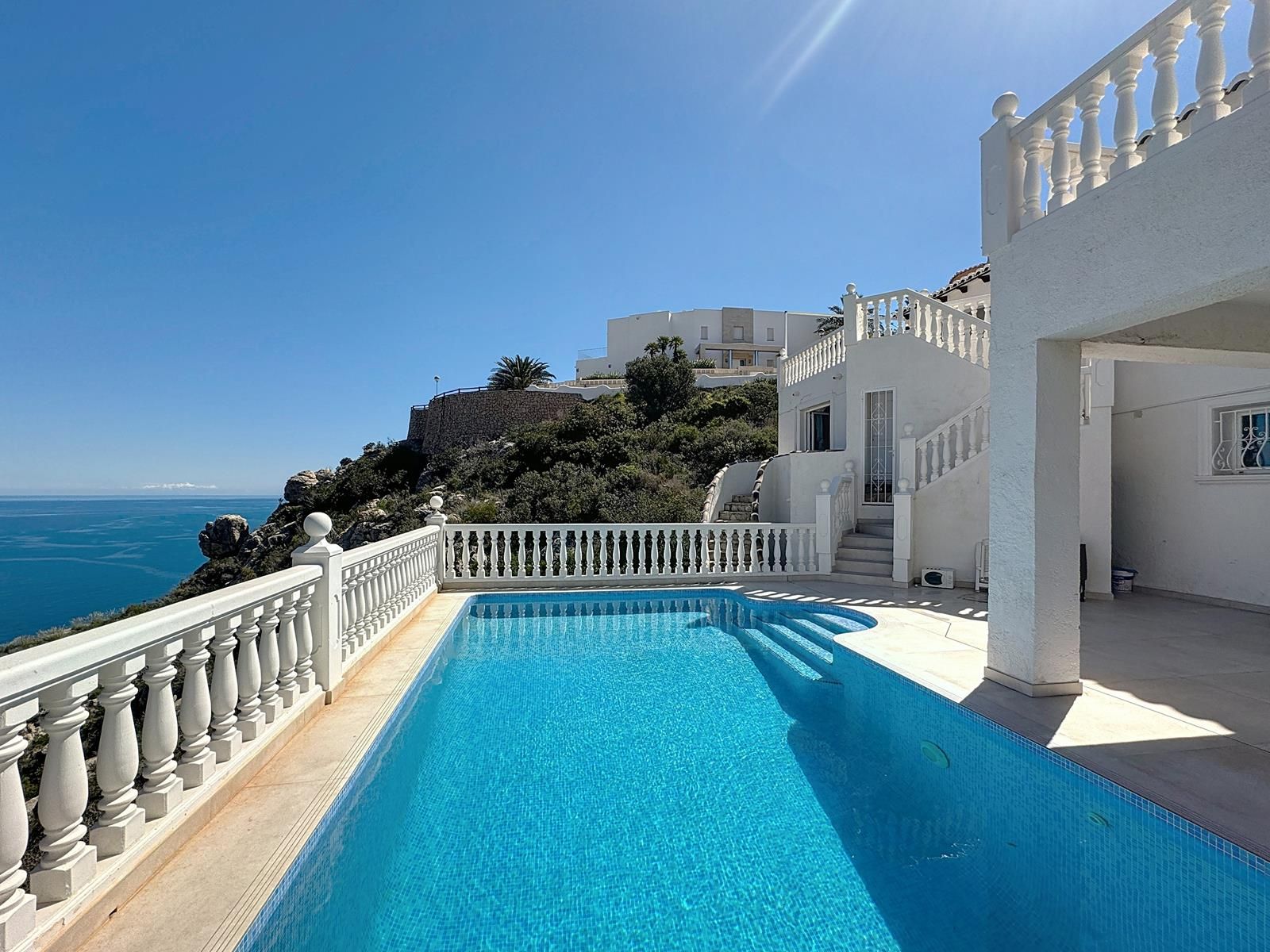 Piscina de Casa o xalet en venda en Benitachell / El Poble Nou de Benitatxell amb Aire condicionat, Calefacció i Jardí privat