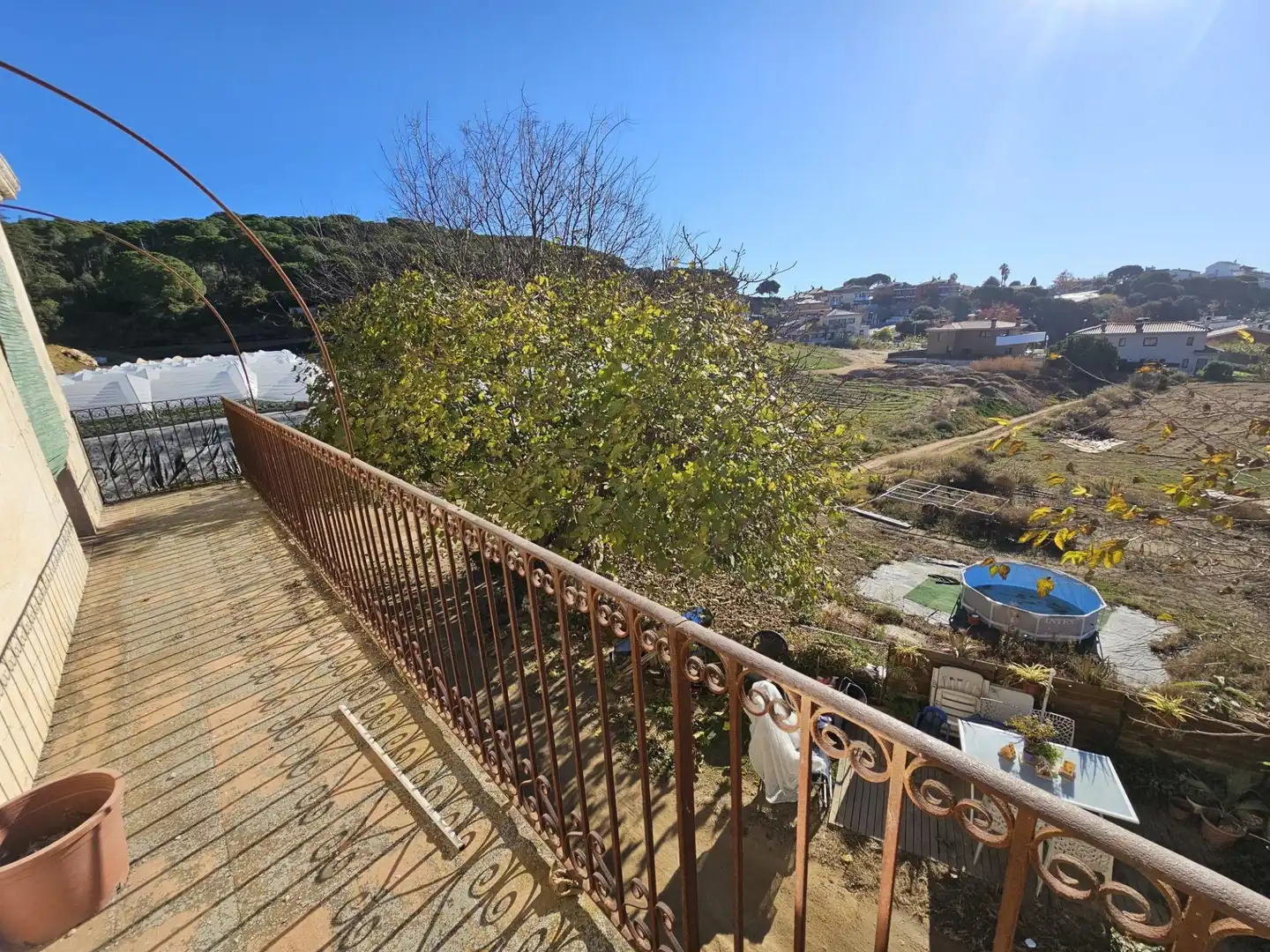 Terraza de Finca rústica en venta en Canet de Mar con Jardín privado