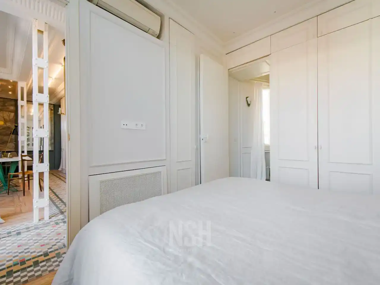 Bedroom of Flat for sale in  Madrid Capital  with Air Conditioner and Terrace