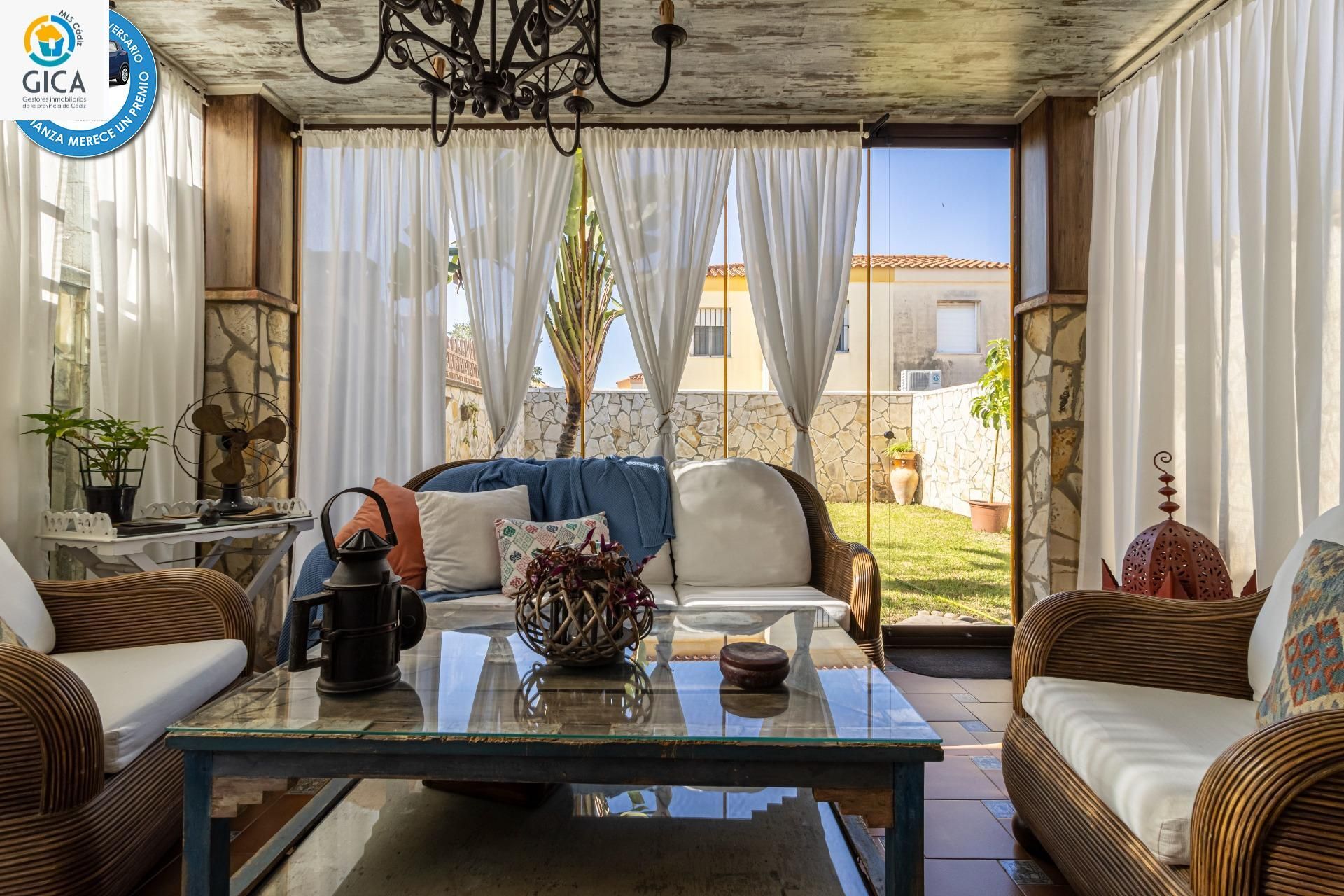 Garden of Single-family semi-detached for sale in Jerez de la Frontera  with Air Conditioner, Private garden and Terrace