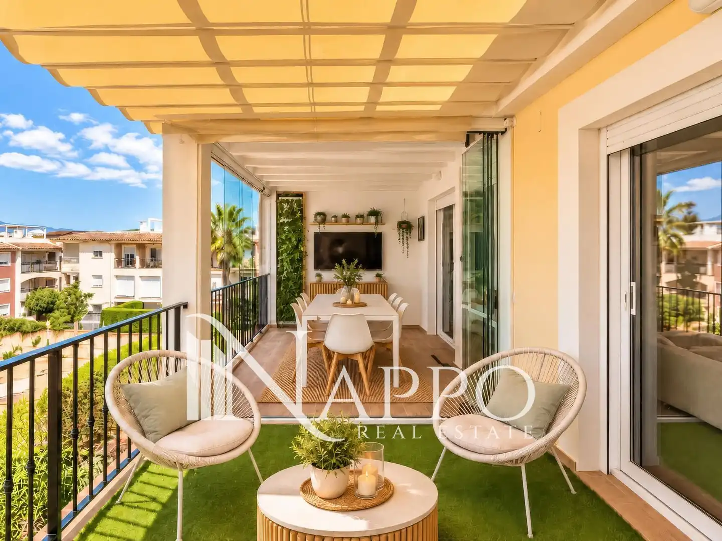 Terrasse von Dachboden zum Verkauf in Marratxí mit Klimaanlage, Terrasse und Schwimmbad