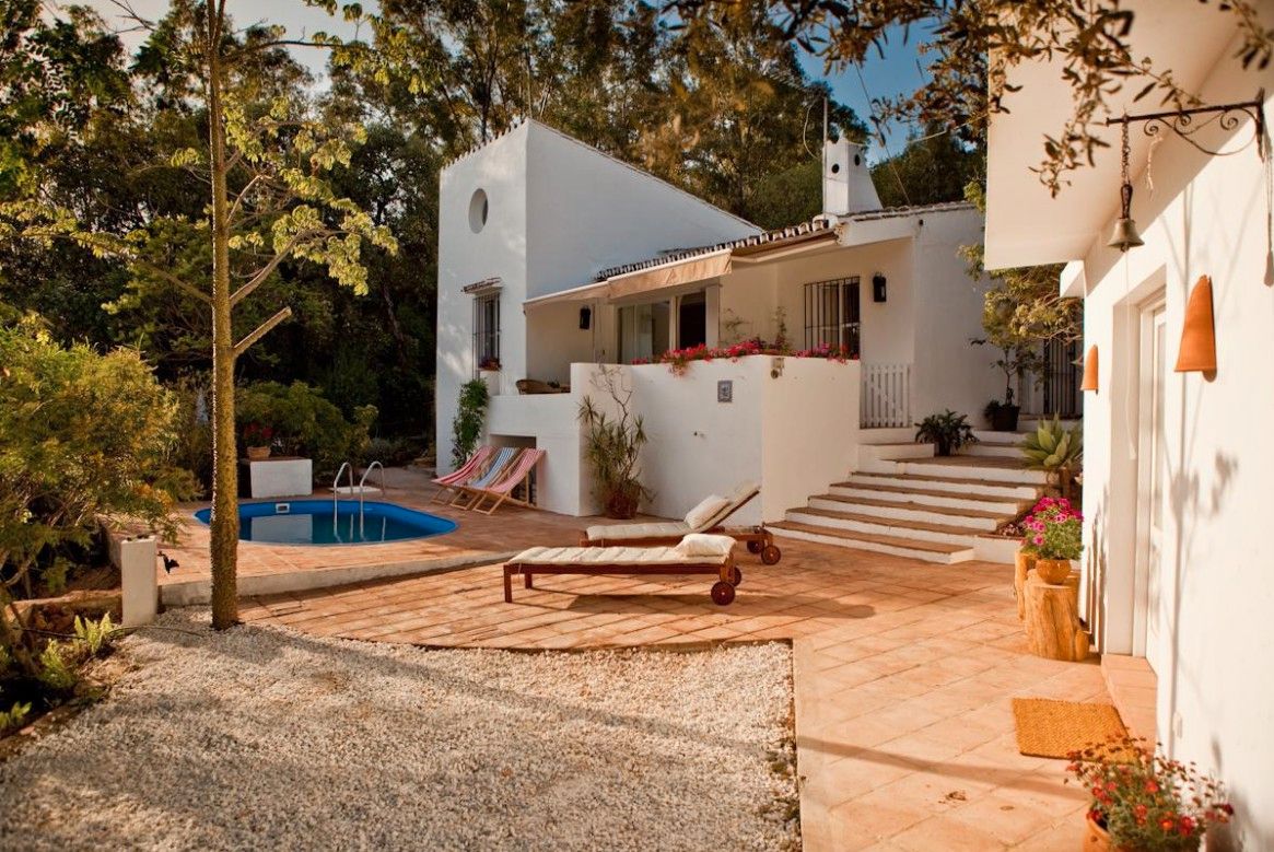 Jardí de Finca rústica en venda en Estepona amb Aire condicionat, Calefacció i Jardí privat