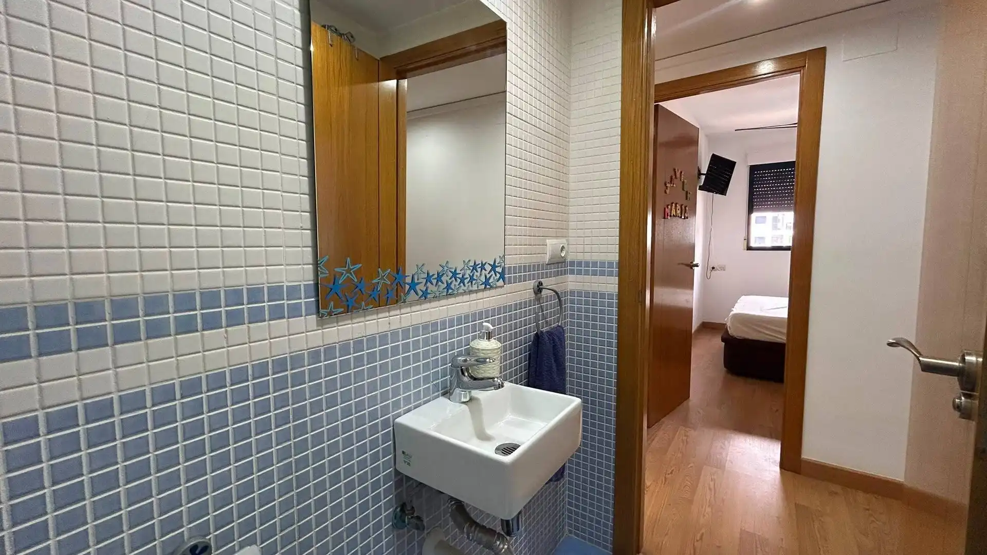 Badezimmer von Wohnungen zur Miete in La Pobla de Farnals mit Klimaanlage, Heizung und Terrasse