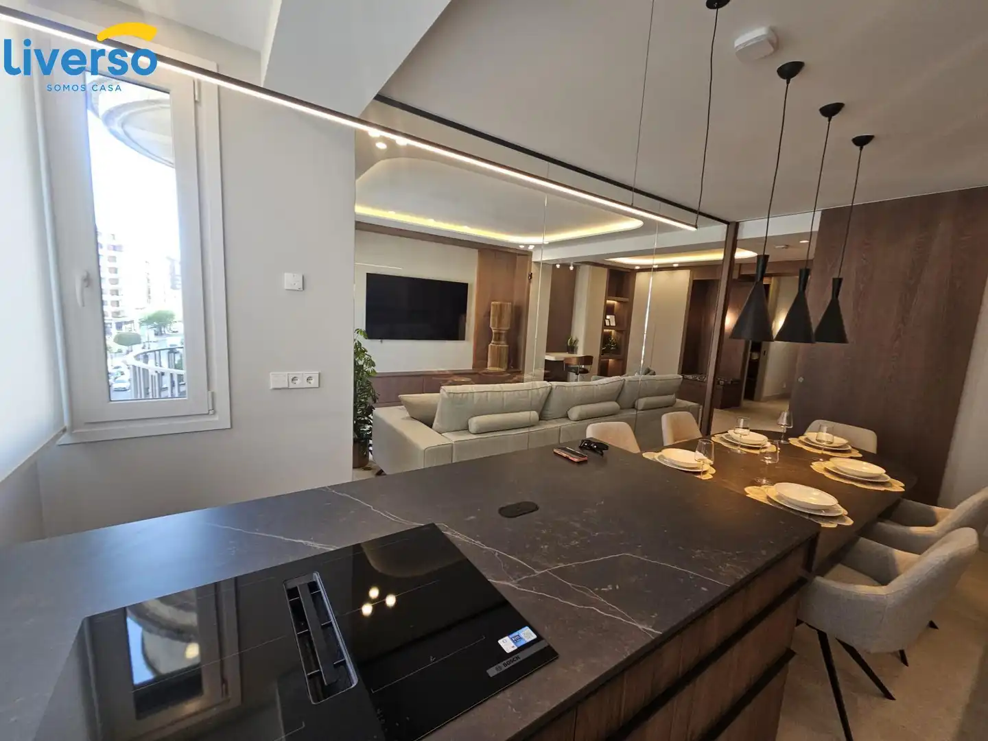 Living room of Flat for rent in Burgos  with Heating, Storage room and Furnished