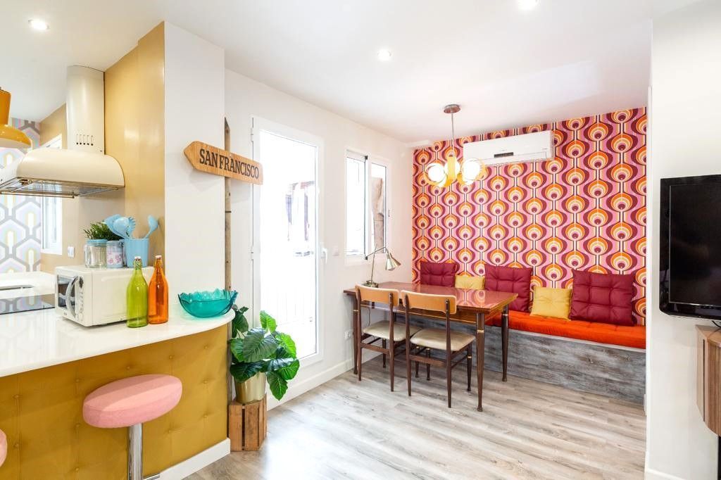 Dining room of Flat to rent in  Valencia Capital  with Air Conditioner, Heating and Storage room