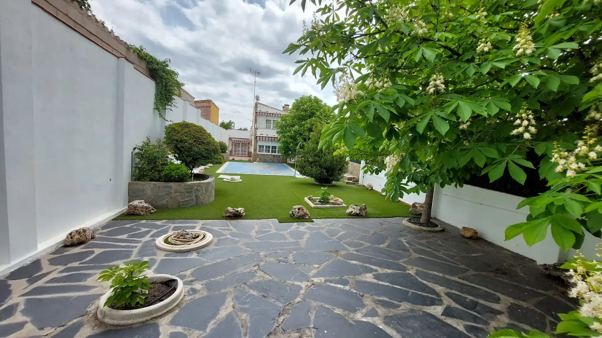 Garden of Houses for sale in San Martín de la Vega  with Air Conditioner, Heating and Private garden