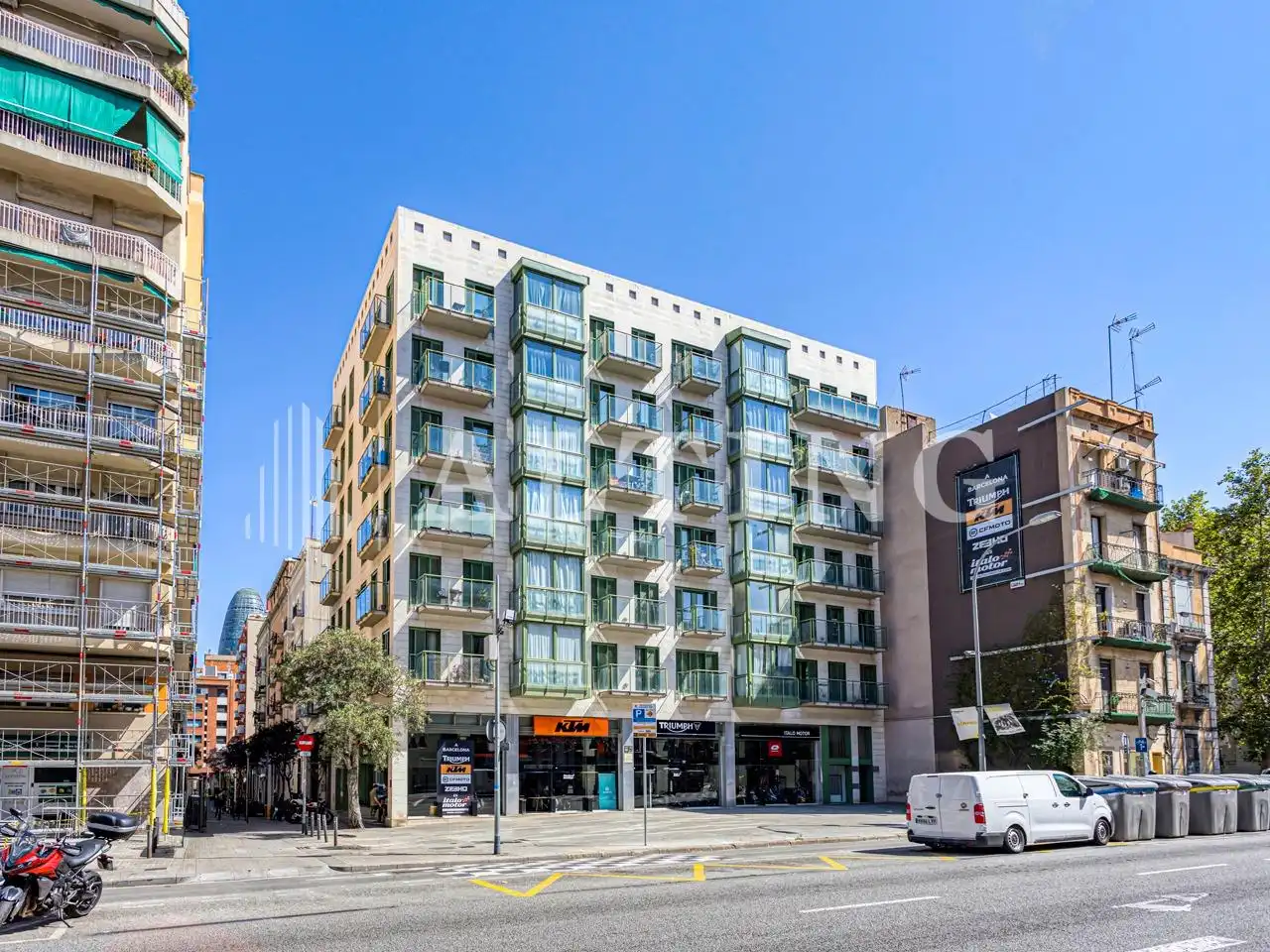 Vista exterior de Garaje de alquiler en Barcelona