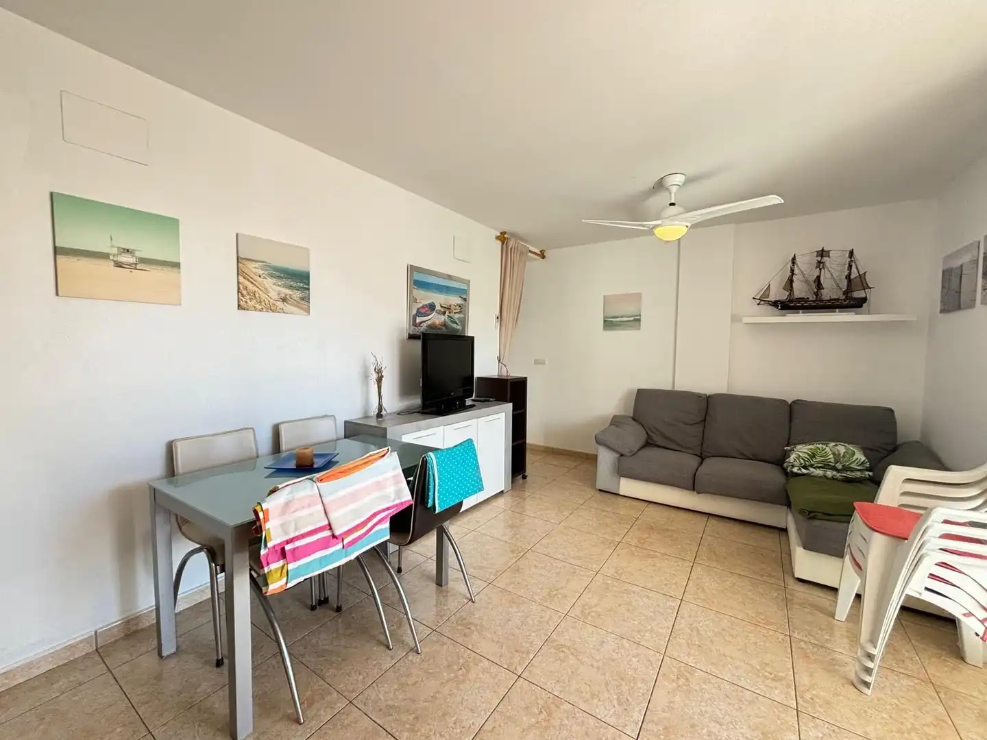 Living room of Apartments for rent in Chilches / Xilxes  with Terrace and Furnished