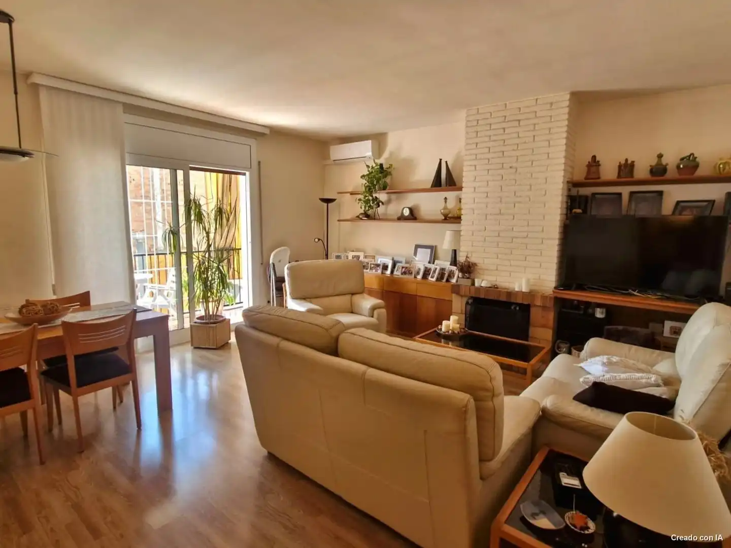 Sala d'estar de Pis en venda en Molins de Rei amb Aire condicionat, Calefacció i Parquet
