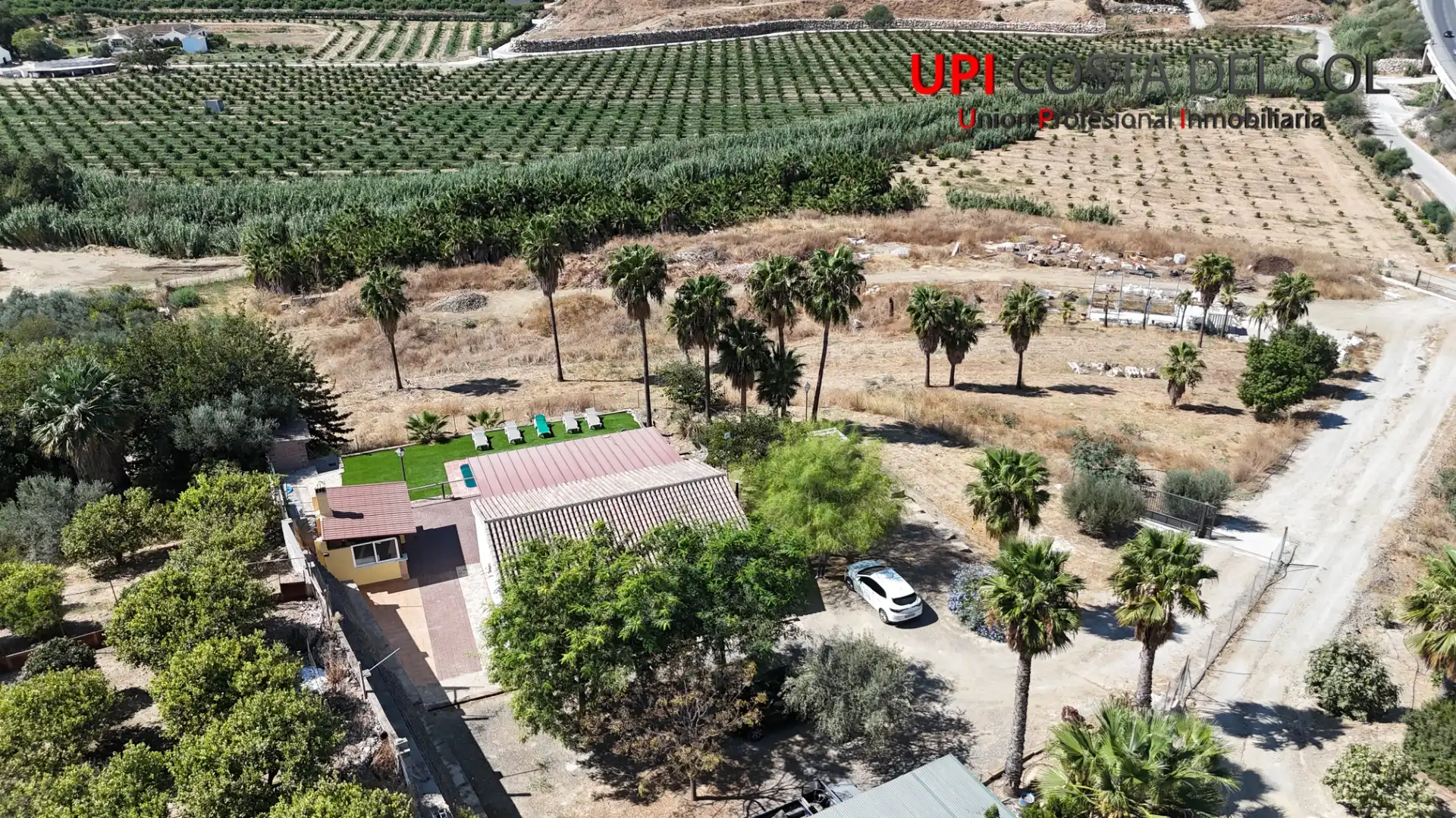 Vista exterior de Finca rústica en venta en Cártama con Aire acondicionado, Jardín privado y Terraza