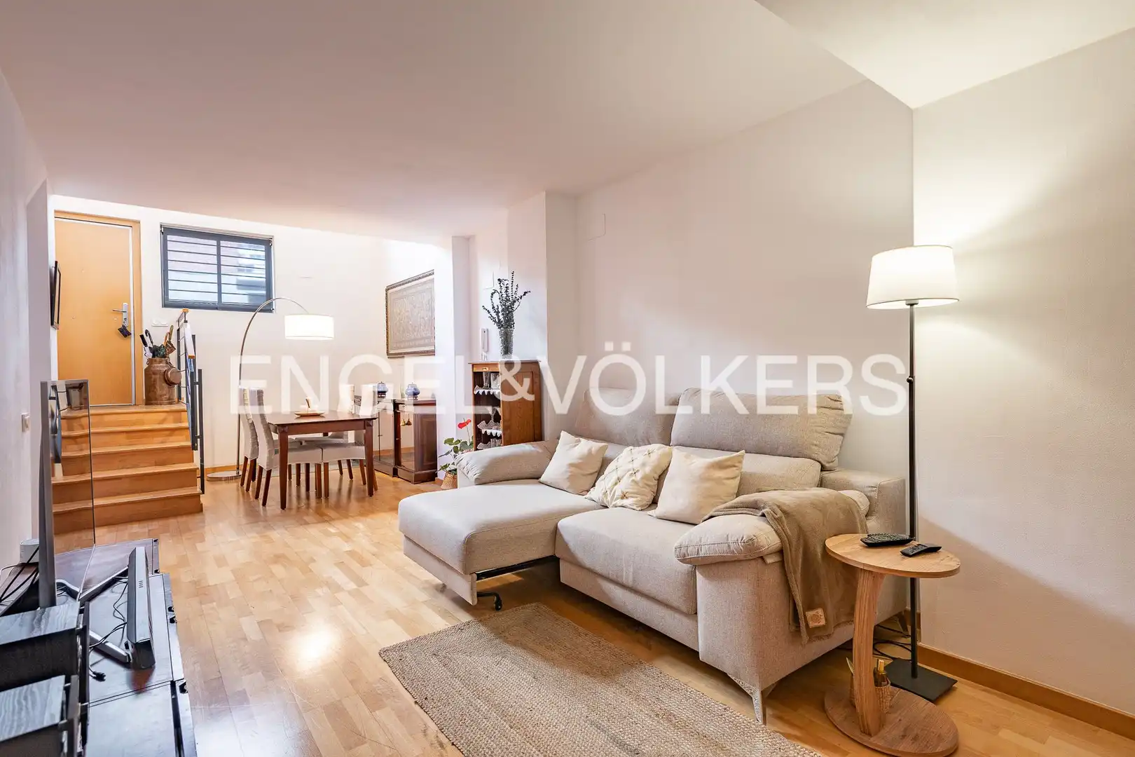 Sala de estar de Piso en venta en Barcelona con Aire acondicionado, Calefacción y Parquet