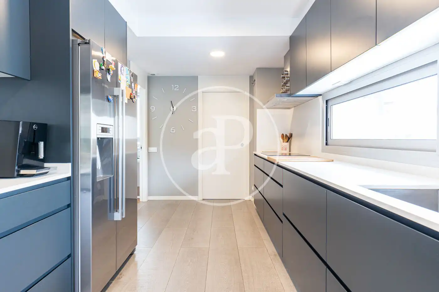 Kitchen of Flat for sale in Sant Cugat del Vallès  with Air Conditioner, Heating and Private garden