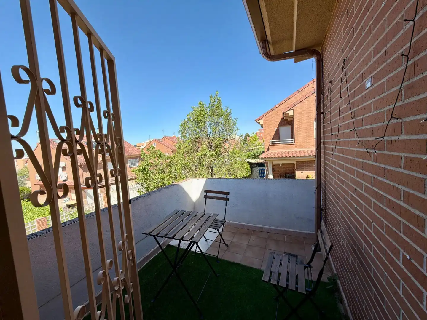 Terrassa de Casa adosada en venda en Rivas-Vaciamadrid amb Aire condicionat, Calefacció i Jardí privat