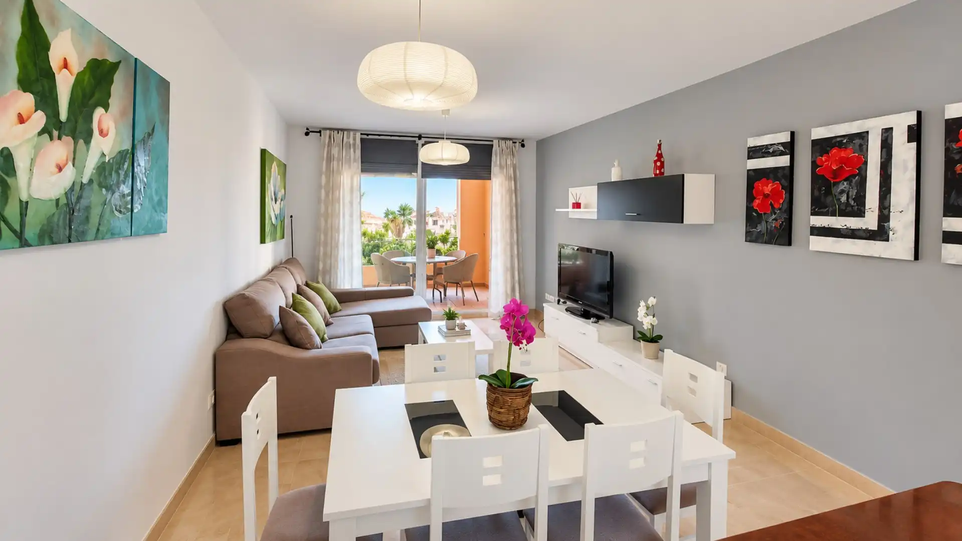 Sala de estar de Apartamento en venta en La Duquesa