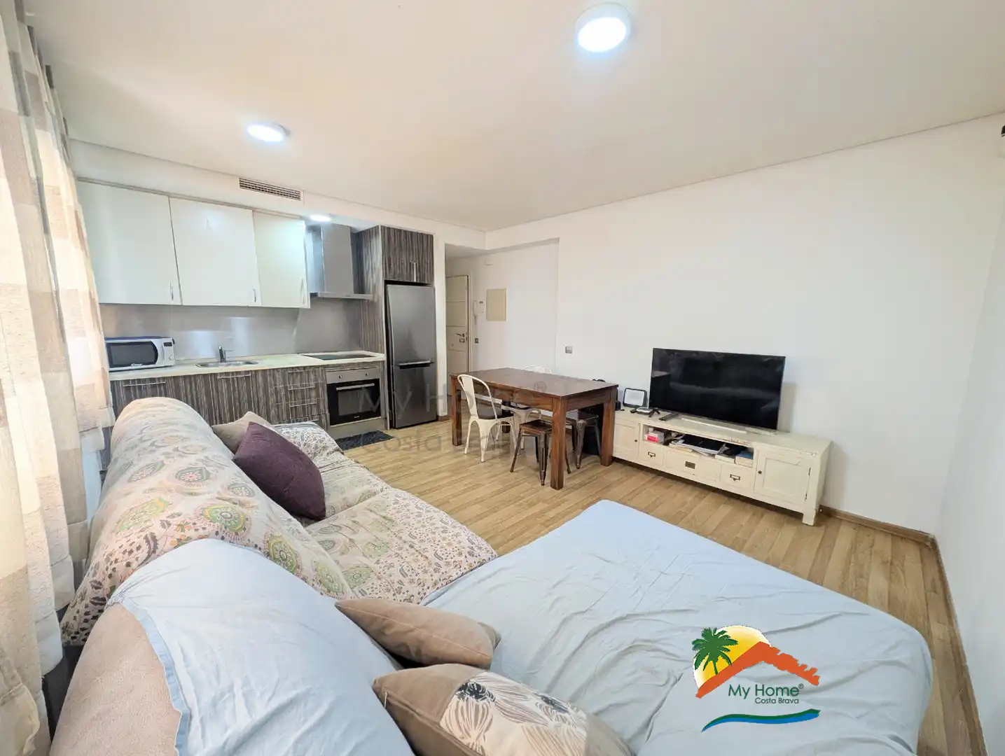 Sala d'estar de Pis en venda en Lloret de Mar amb Aire condicionat, Calefacció i Moblat