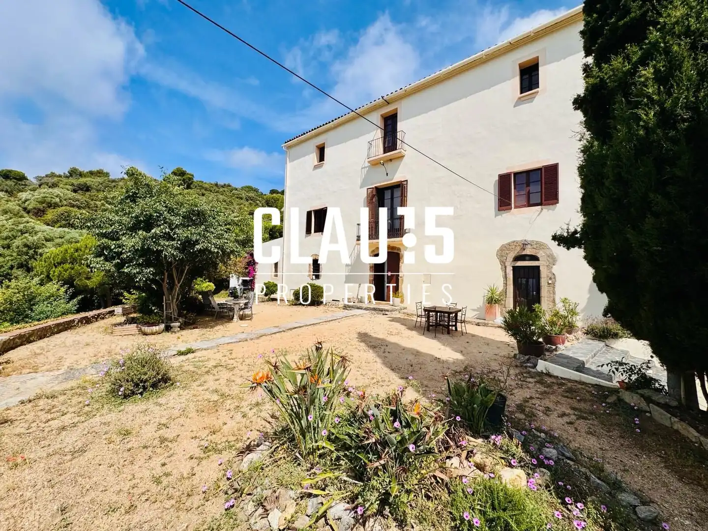 Vista exterior de Finca rústica en venta en Pineda de Mar con Jardín privado, Terraza y Amueblado