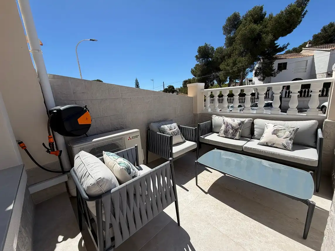 Terraza de Casa o chalet en venta en Santa Pola con Aire acondicionado, Jardín privado y Amueblado