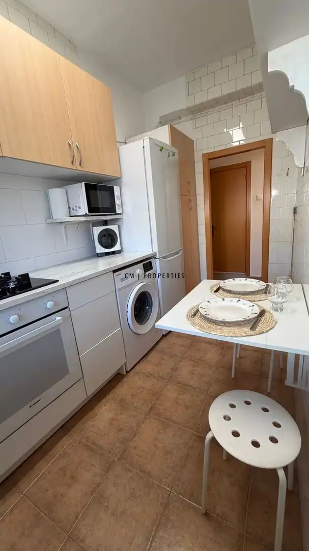 Kitchen of Flat for rent in Valencia  with Air Conditioner, Heating and Furnished