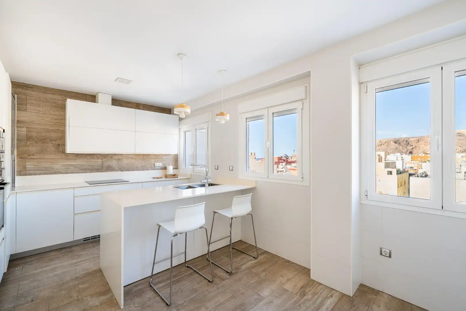 Cocina de Piso de alquiler en Almería con Aire acondicionado, Terraza y Amueblado