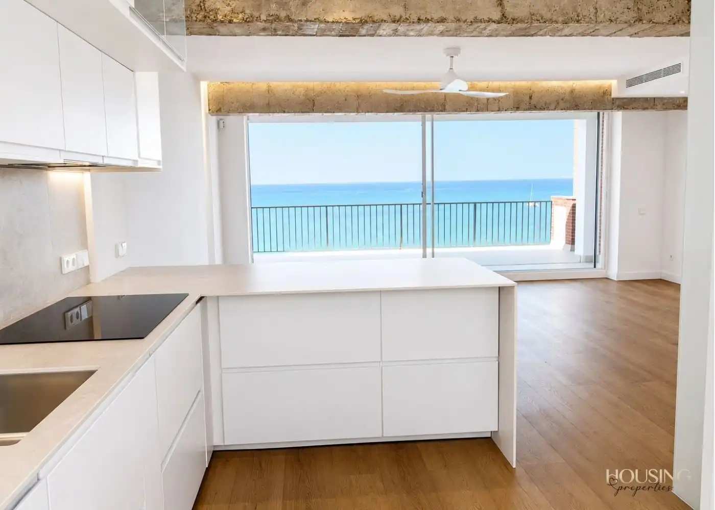 Cocina de Ático de alquiler en  Palma de Mallorca con Aire acondicionado, Calefacción y Parquet