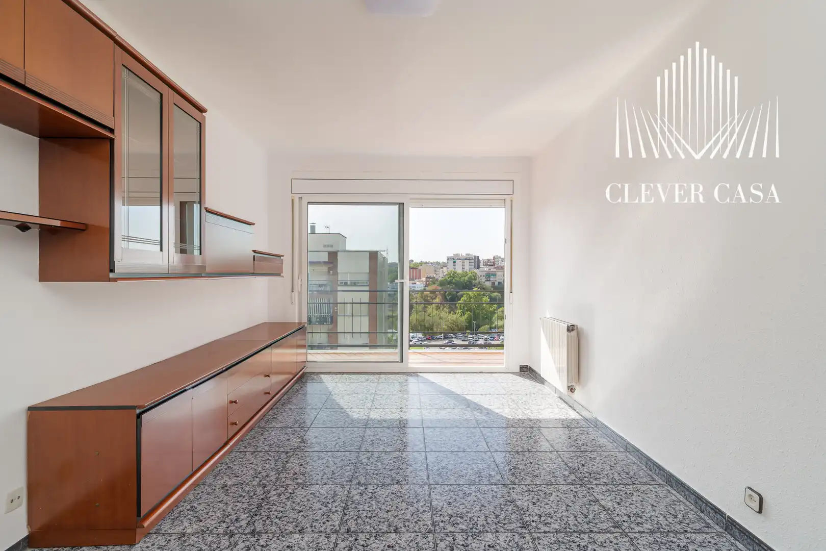 Living room of Flat for sale in Rubí  with Heating, Terrace and Furnished
