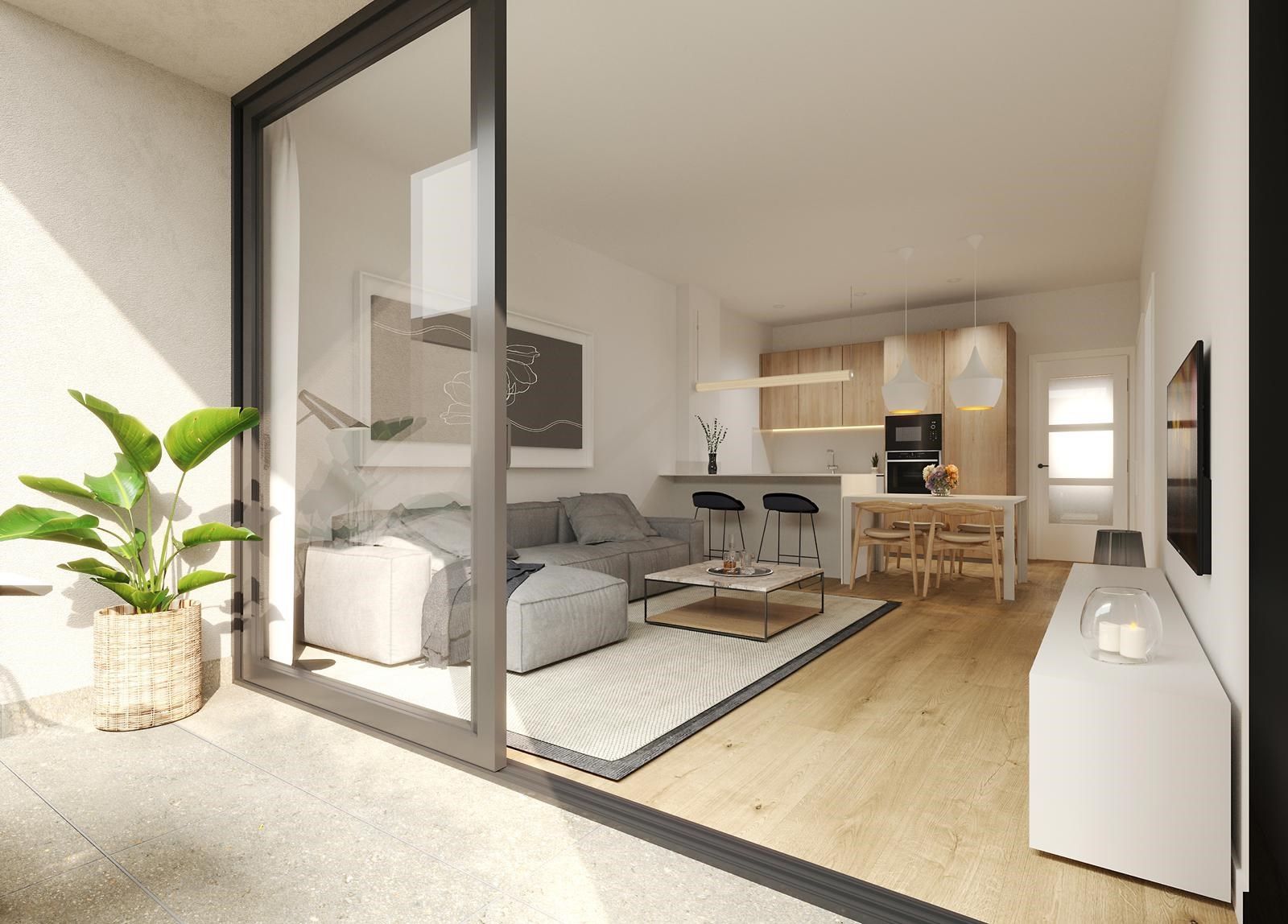 Living room of Planta baja for sale in Rubí  with Heating and Terrace