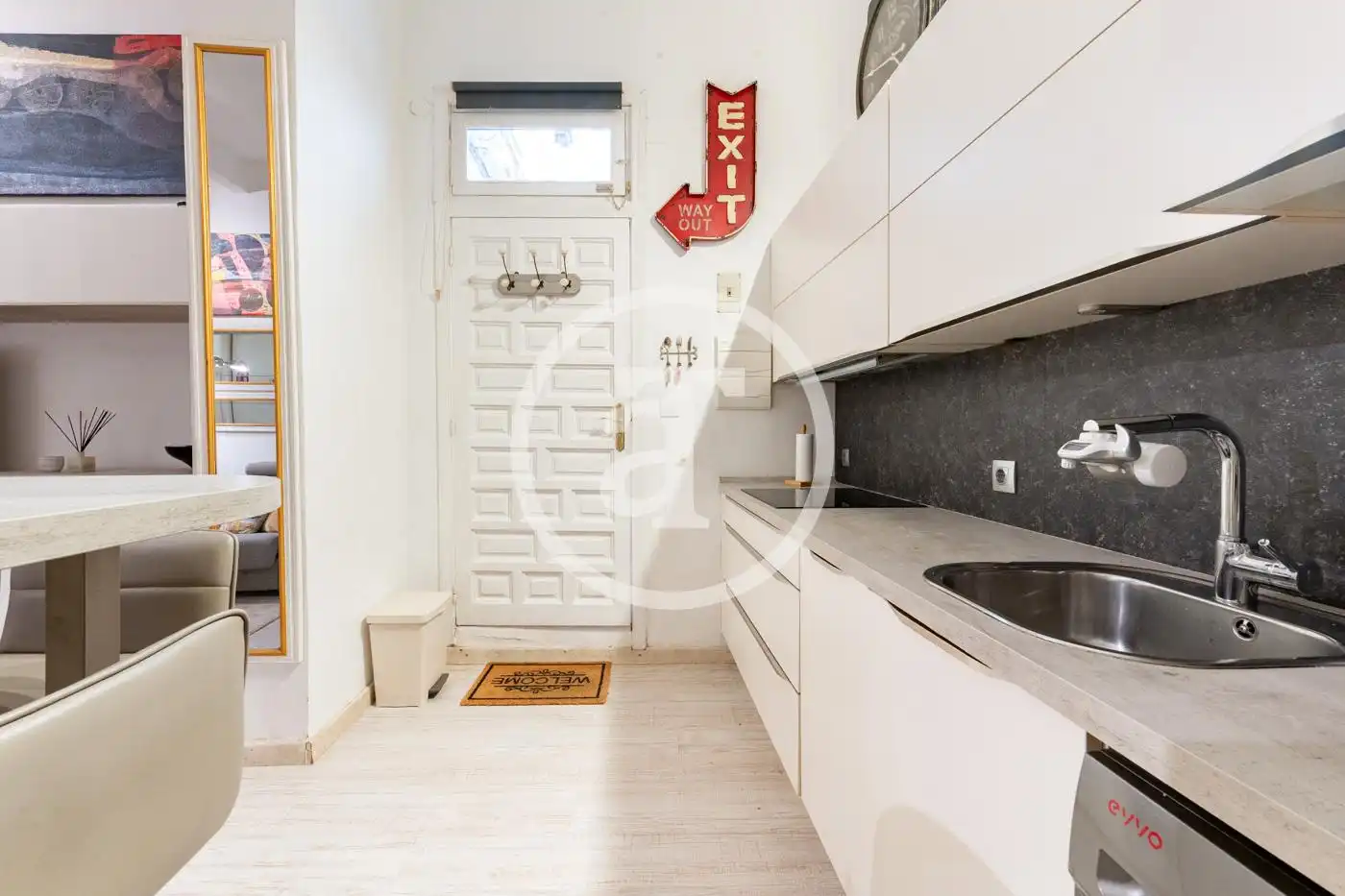 Kitchen of Study for rent in Madrid  with Air Conditioner, Heating and Furnished