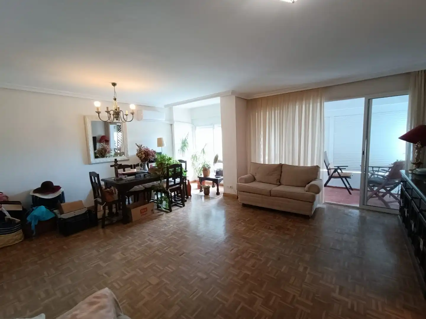 Sala d'estar de Pis en venda en Sevilla amb Aire condicionat, Jardí privat i Terrassa