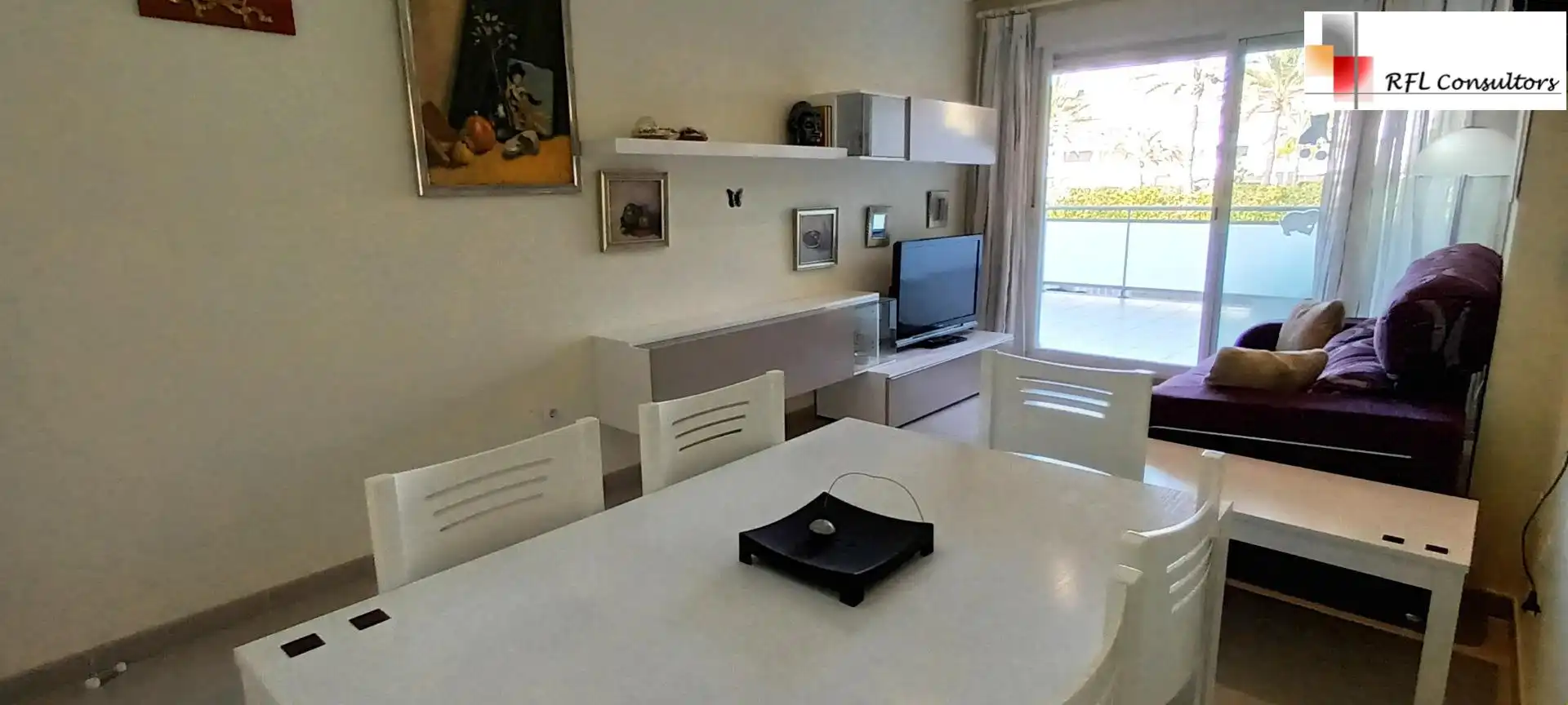 Esszimmer von Erdgeschoss zur Miete in Torreblanca mit Privatgarten, Terrasse und Möbliert