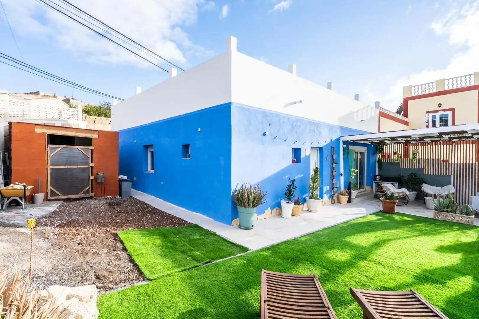 Vista exterior de Casa o chalet en venta en Granadilla de Abona con Jardín privado, Terraza y Trastero