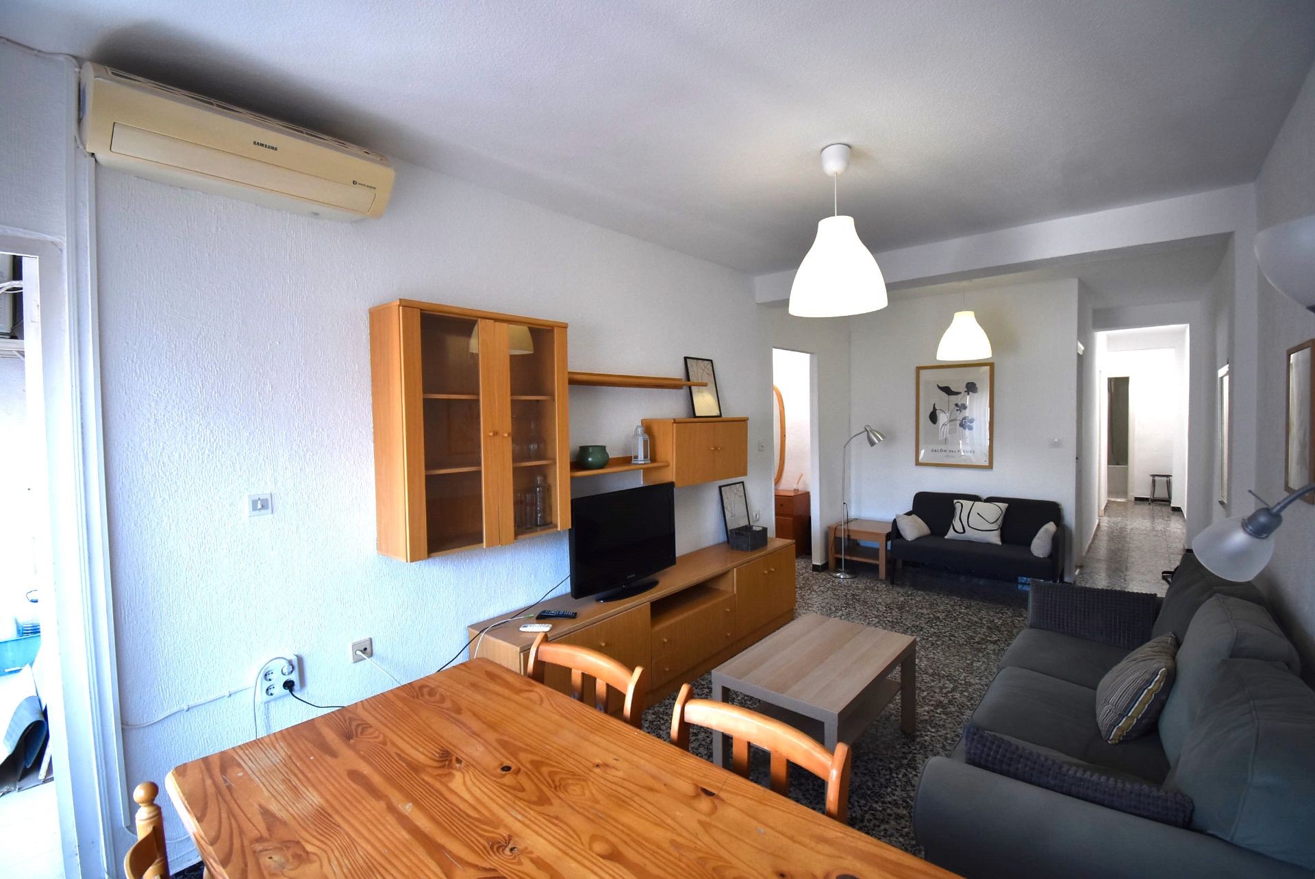 Sala de estar de Piso de alquiler en San Vicente del Raspeig / Sant Vicent del Raspeig con Aire acondicionado, Amueblado y Horno
