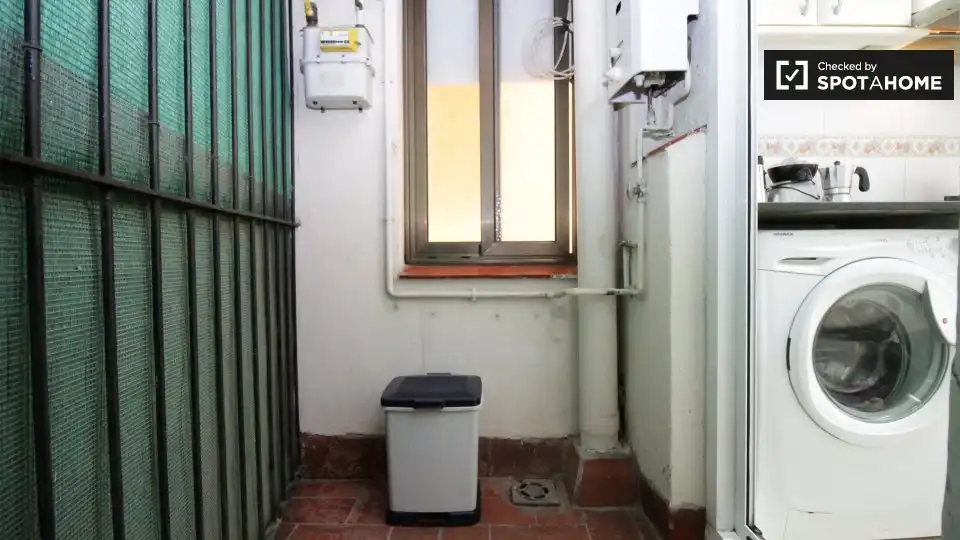 Terraza de Piso de alquiler en Barcelona con Aire acondicionado, Calefacción y Amueblado