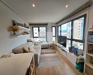 Living room of Flat for sale in Vigo   with Heating, Parquet flooring and Storage room