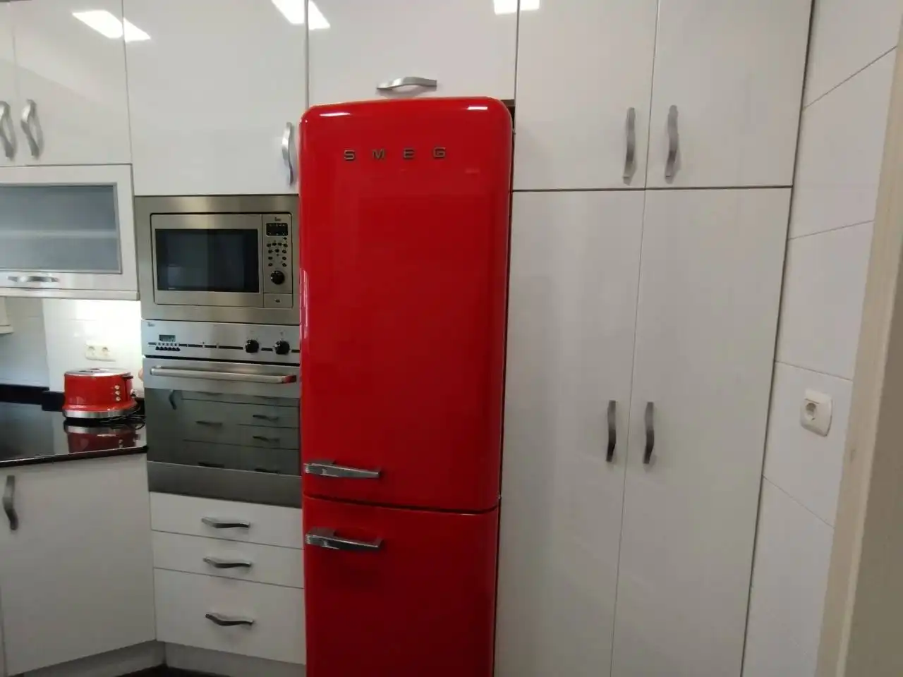 Küche von Wohnung zur Miete in Bilbao  mit Heizung, Parkett und Möbliert