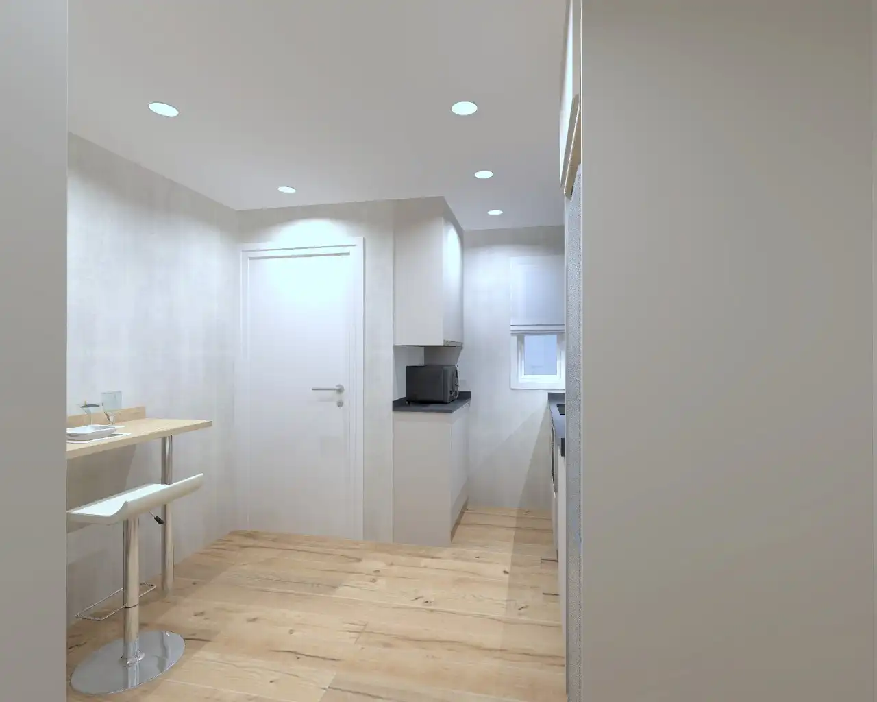 Küche von Wohnung zur Miete in Madrid mit Klimaanlage, Heizung und Parkett
