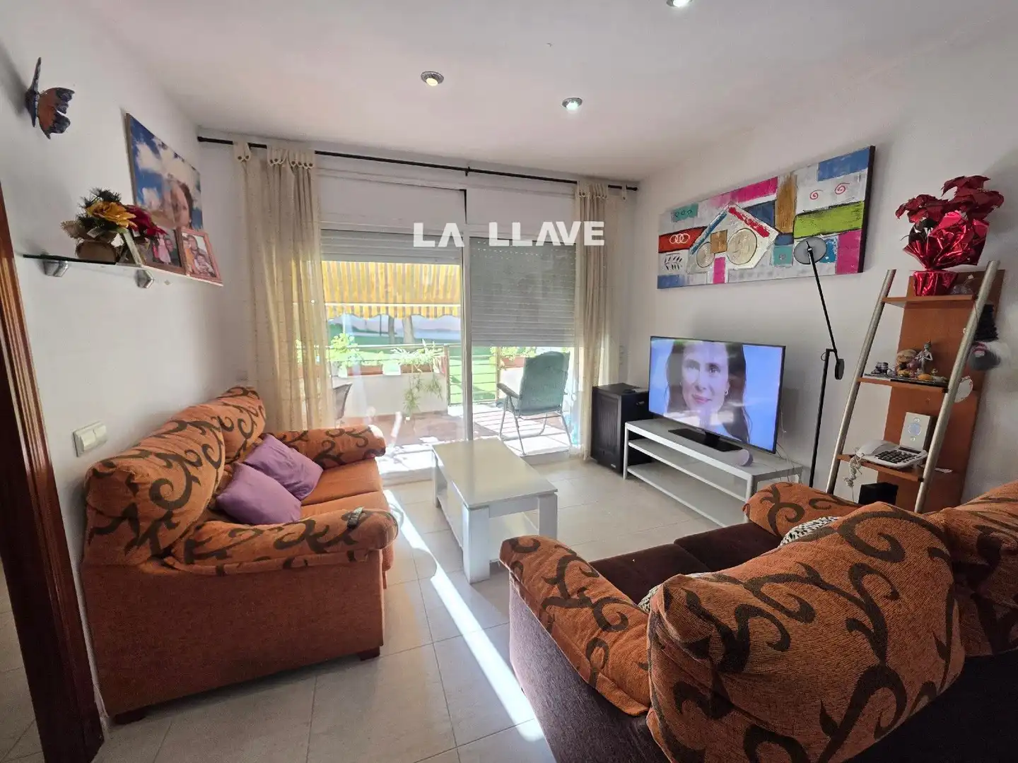 Sala de estar de Piso en venta en Blanes con Calefacción, Terraza y Amueblado