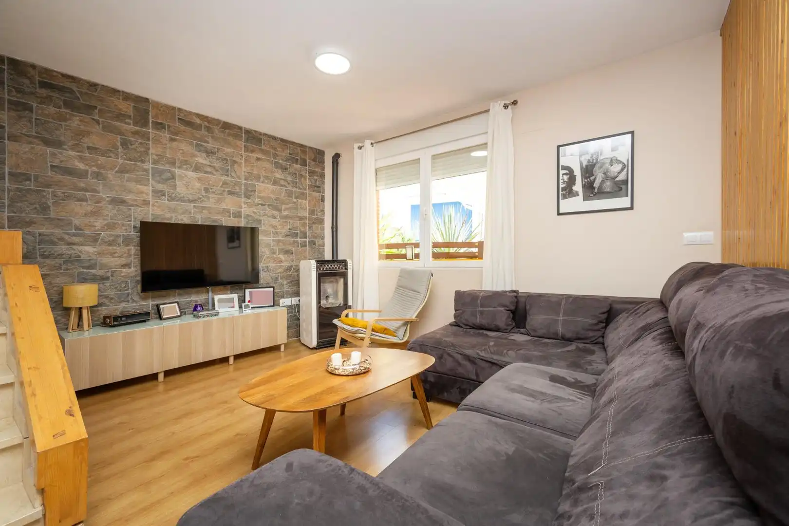Sala de estar de Casa adosada en venta en Gójar con Calefacción