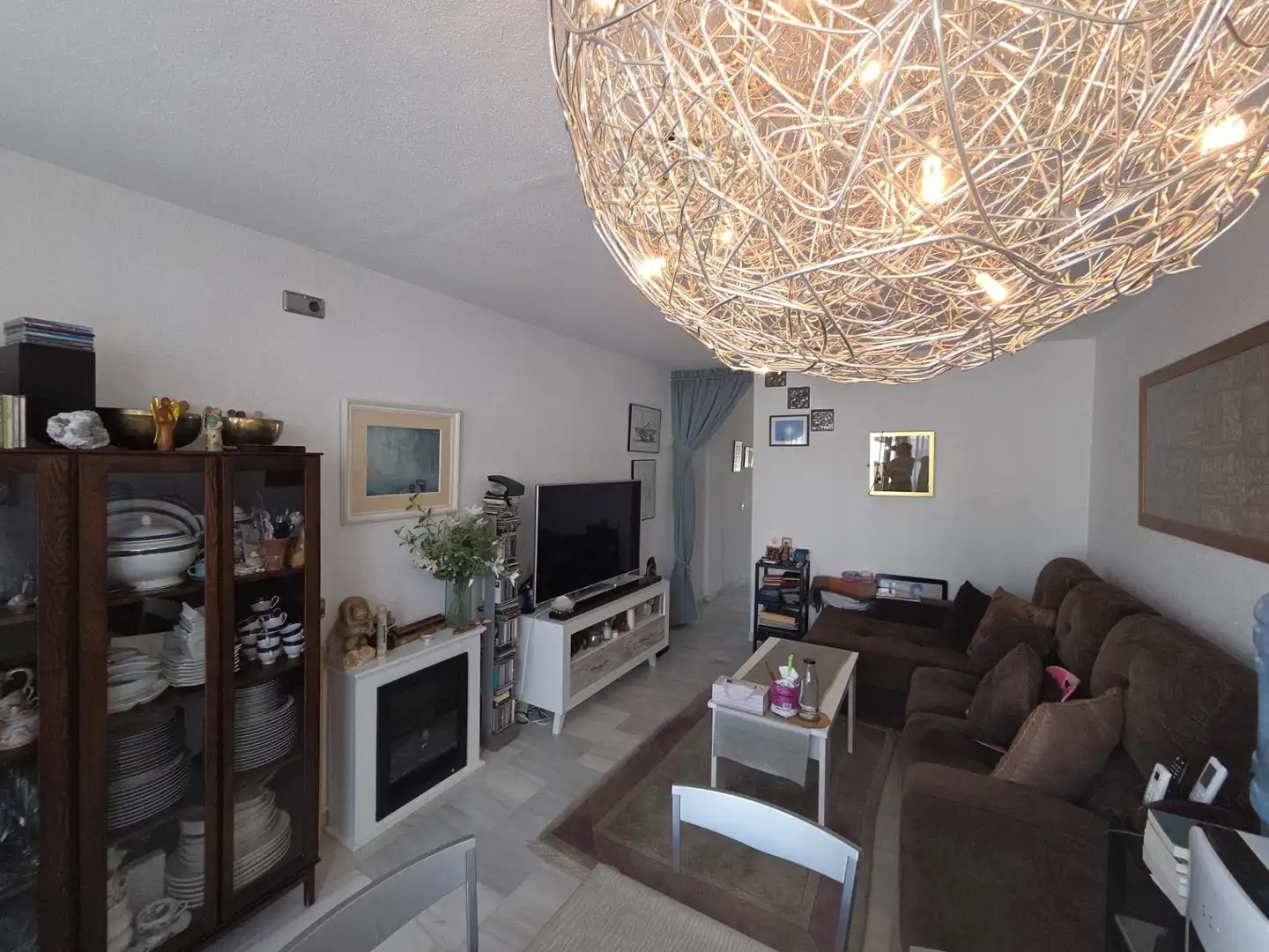 Sala d'estar de Dúplex en venda en Mojácar amb Aire condicionat, Calefacció i Jardí privat
