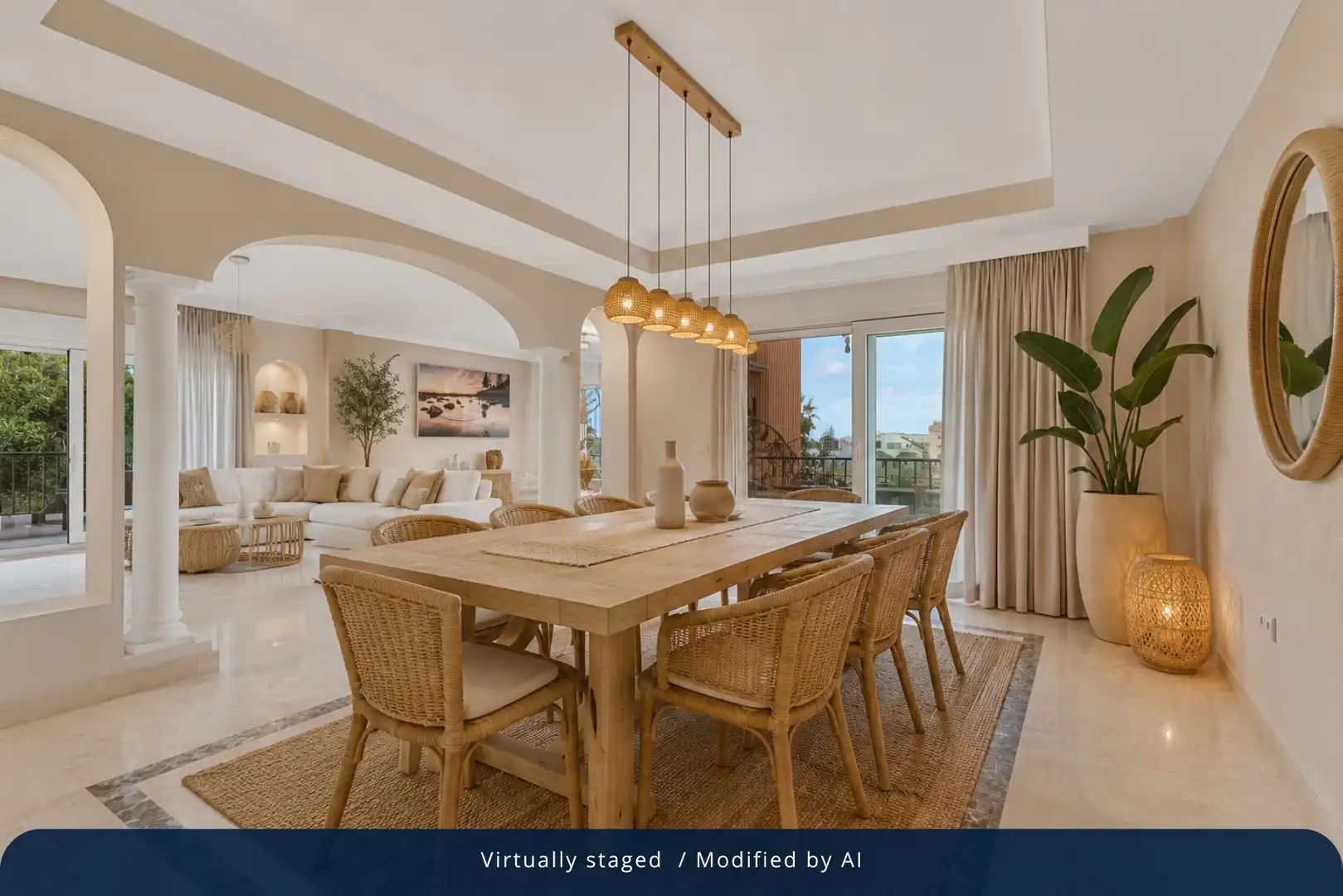Dining room of Houses for sale in Benalmádena  with Air Conditioner, Heating and Private garden