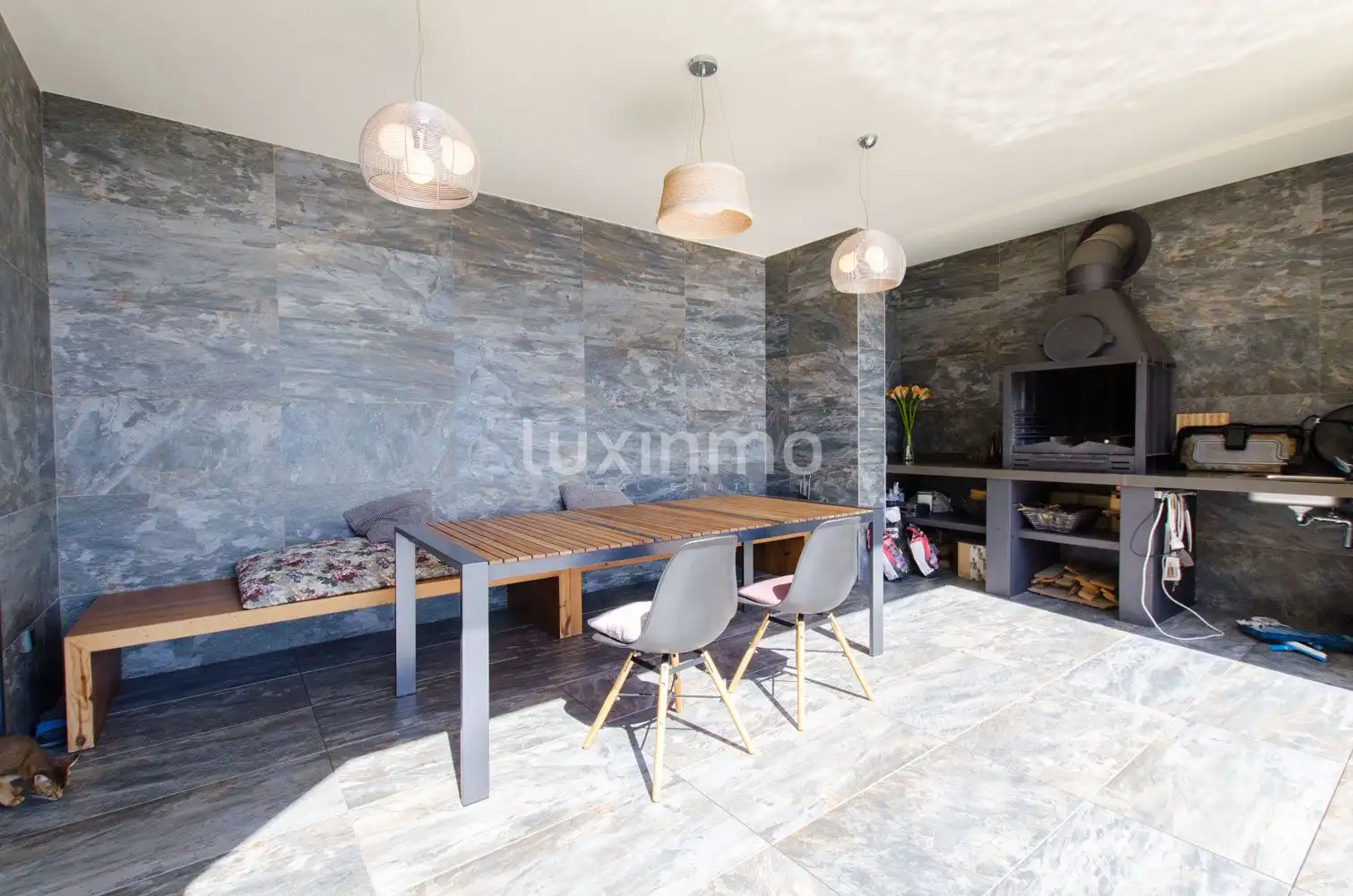Terrasse von Haus oder Chalet zum Verkauf in Altea mit Klimaanlage, Heizung und Privatgarten