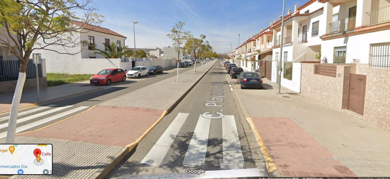 Vista exterior de Casa adosada de lloguer en La Algaba amb Aire condicionat, Terrassa i Forn