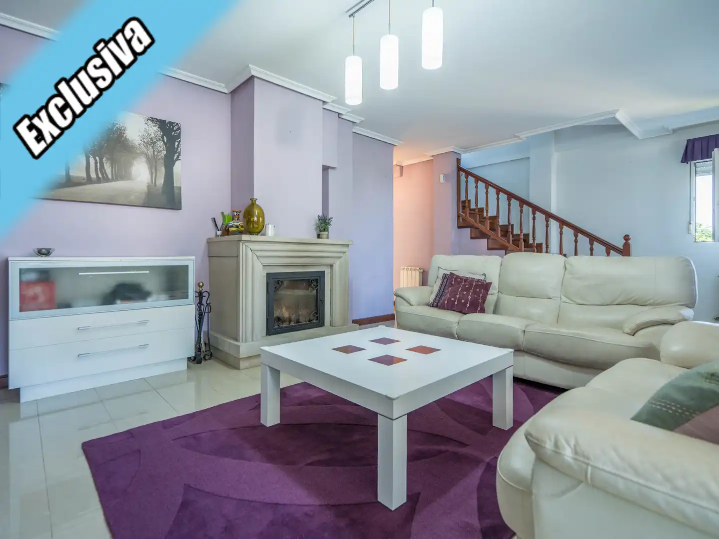 Sala d'estar de Casa o xalet en venda en Bárcena de Cicero amb Calefacció, Jardí privat i Terrassa