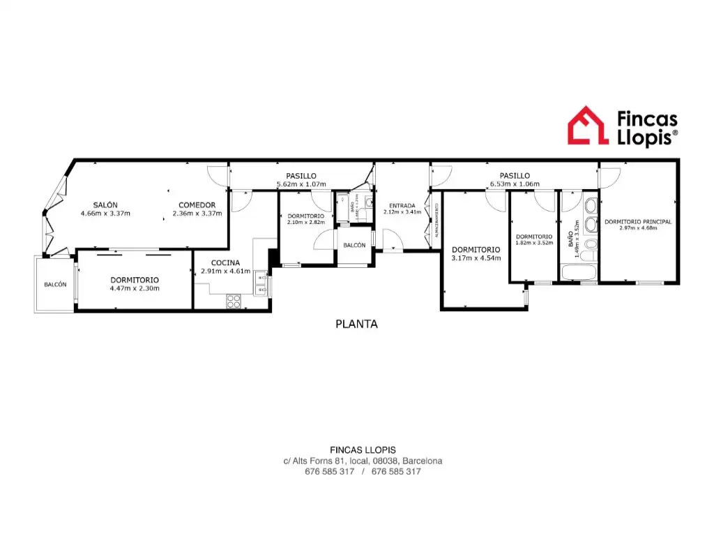 Piso en venta en Barcelona con Balcón