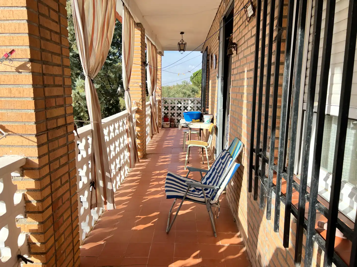 Terrasse von Haus oder Chalet zum Verkauf in Puerto Lápice mit Klimaanlage, Heizung und Privatgarten