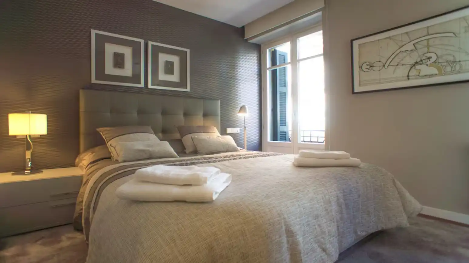 Dormitori de Apartament de lloguer en Donostia - San Sebastián  amb Aire condicionat, Calefacció i Parquet