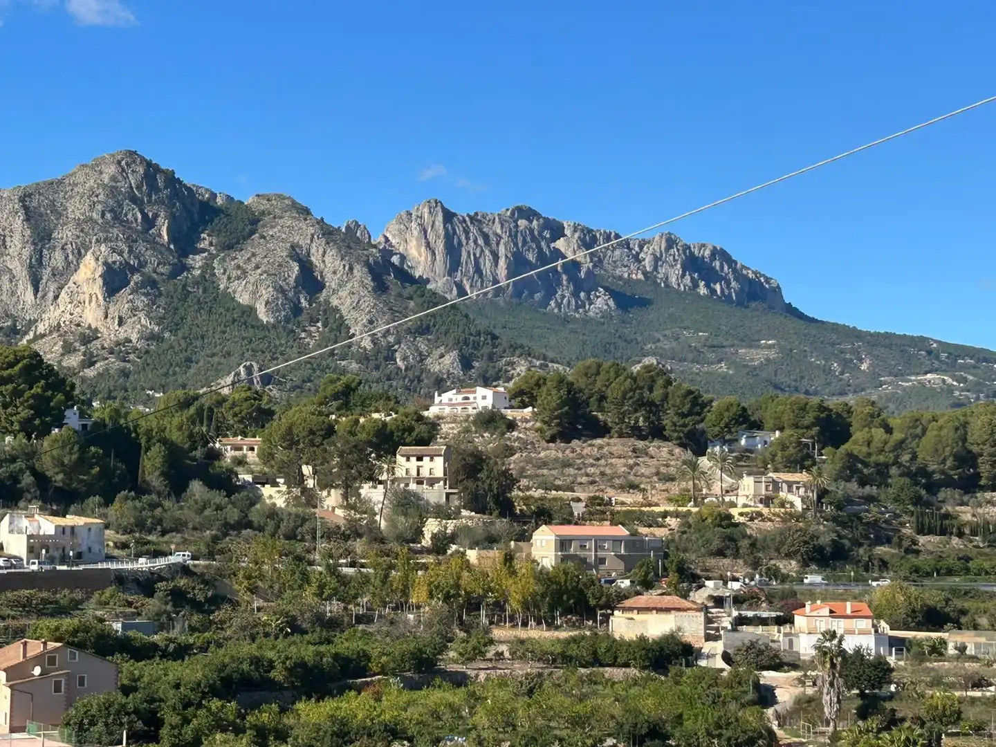 Vista exterior de Casa adosada en venta en Polop con Aire acondicionado