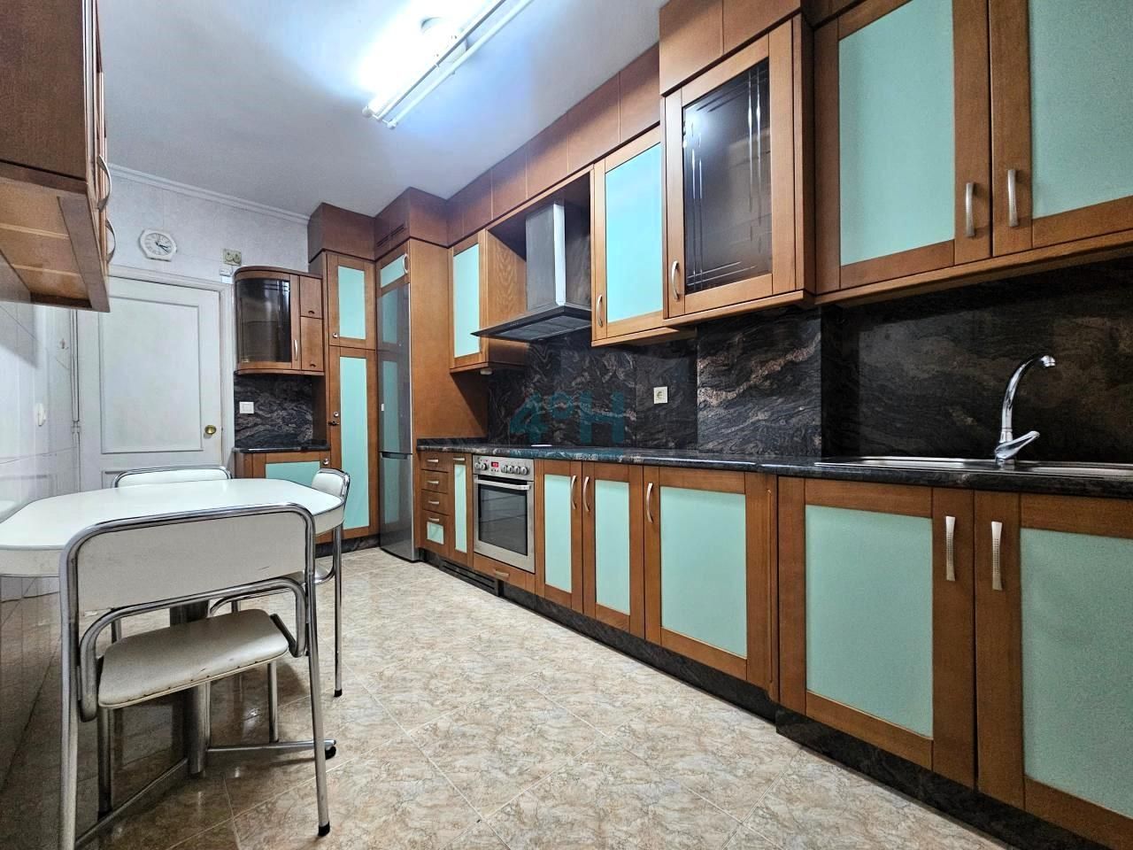 Kitchen of Flat for sale in Ourense Capital   with Heating, Terrace and Storage room